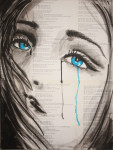 Zeg me... 30 - 40 cm ink/ lyrics Frank Boeijen 